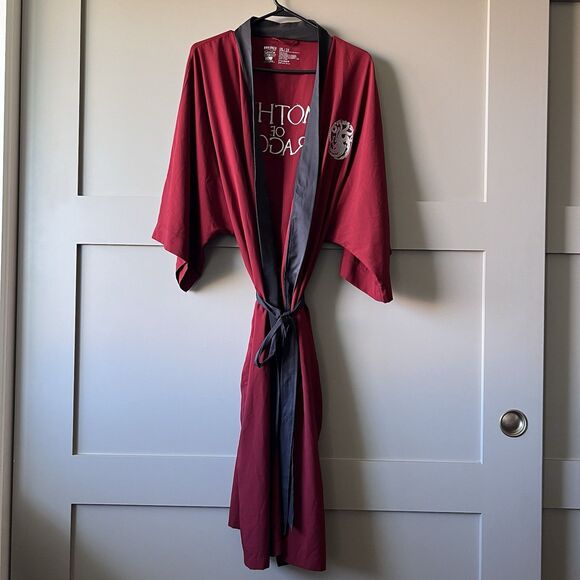 Game of Thrones Mother of Dragon Sleep Robe Women XL/2XL Red Daenerys Targaryen - Picture 2 of 13